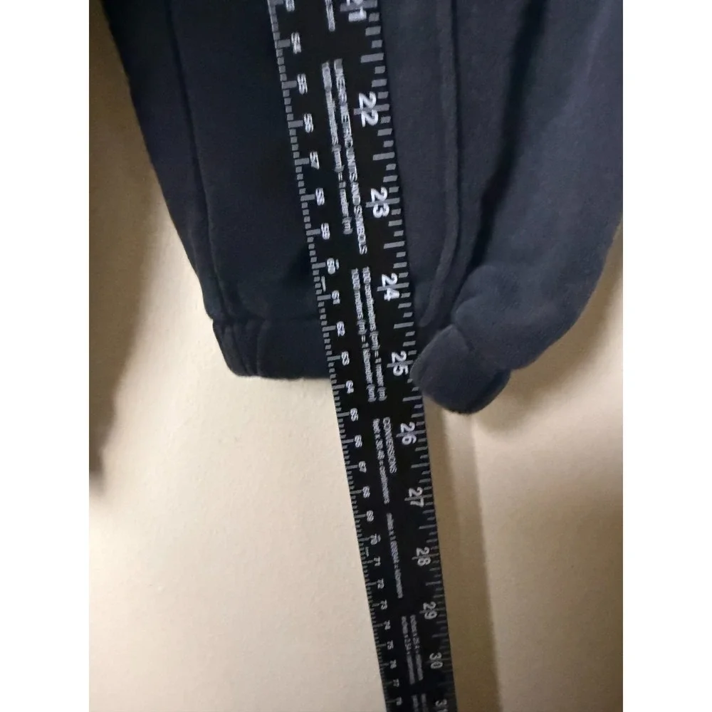 Nike Fleece Cotton Blend Jogger Pants Drawstring Youth M Black Heavyweight
